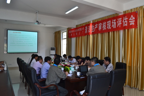 海峽科化龍巖分公司清潔生產(chǎn)審核順利通過現(xiàn)場評估,圖為清潔生產(chǎn)審核報(bào)告評估會(huì)現(xiàn)場.鄧義楨攝.jpg
